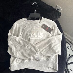 Levi's Light Gray Crewneck Sweater for Men